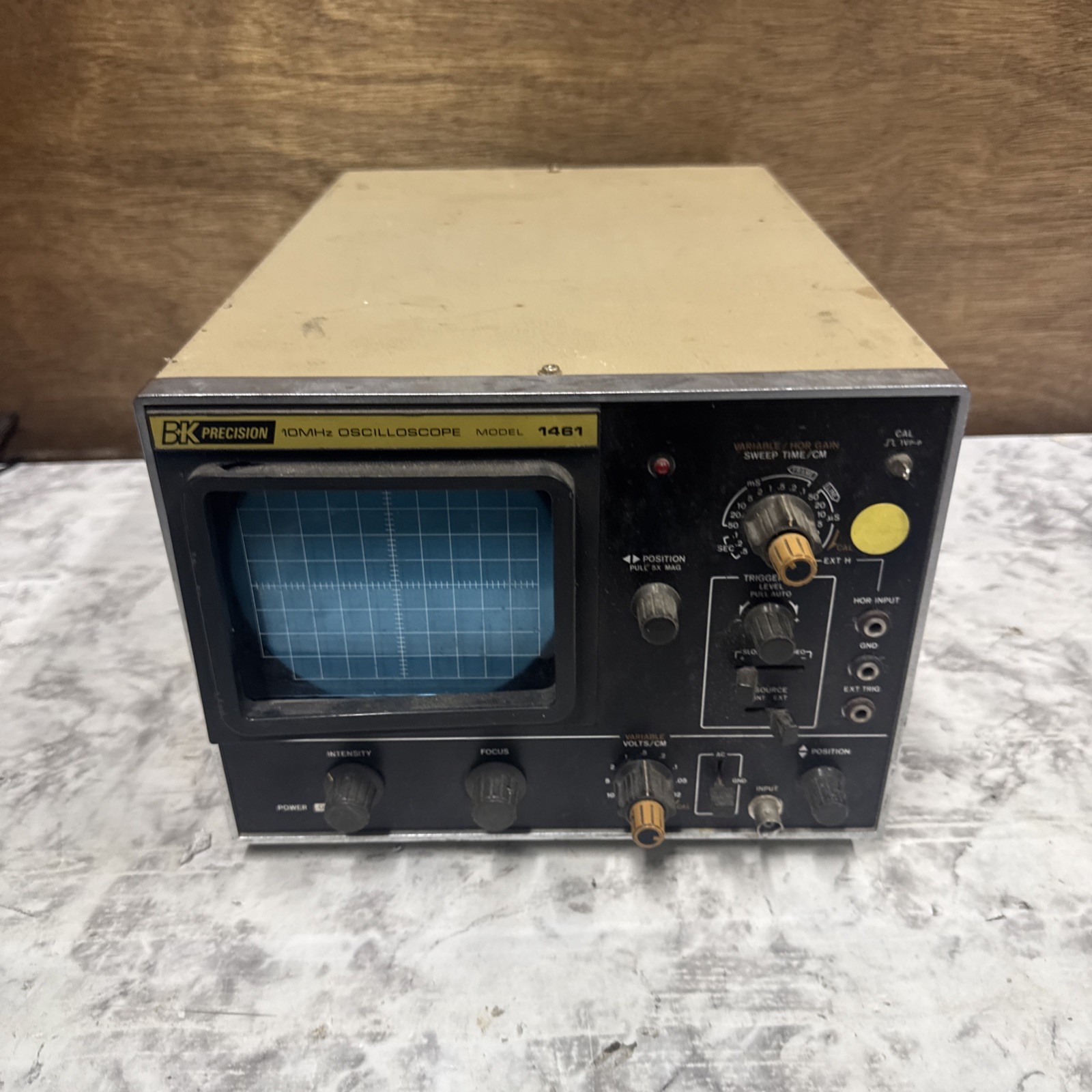 BK Precision 10MHz Oscilloscope - Model 1461(for Parts)  - USED AS-IS Damage
