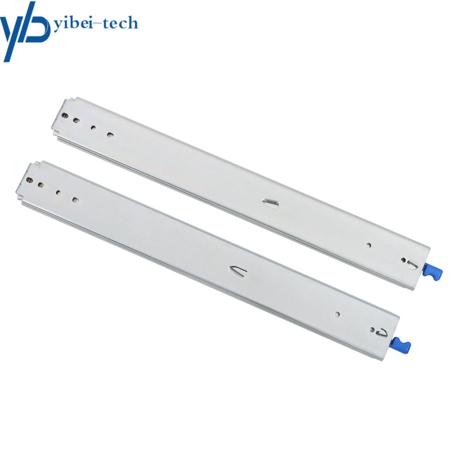 1 Pair Locking Drawer Slides 24" Full Extension & Lock 500 lb Load Capacity