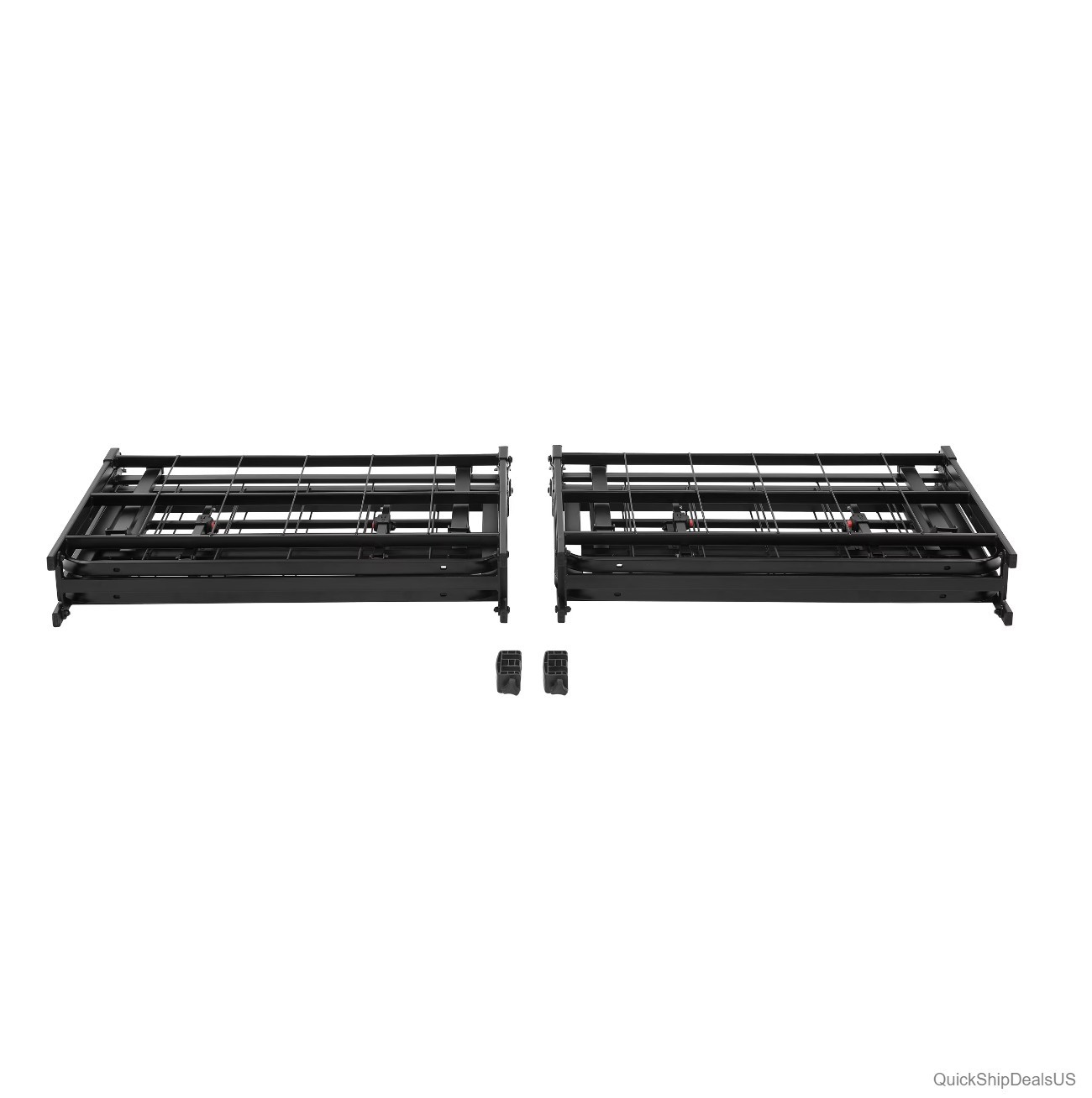 Quad Folding Platform Bed Frame 14 Inch High Steel Queen No Box Spring Needed