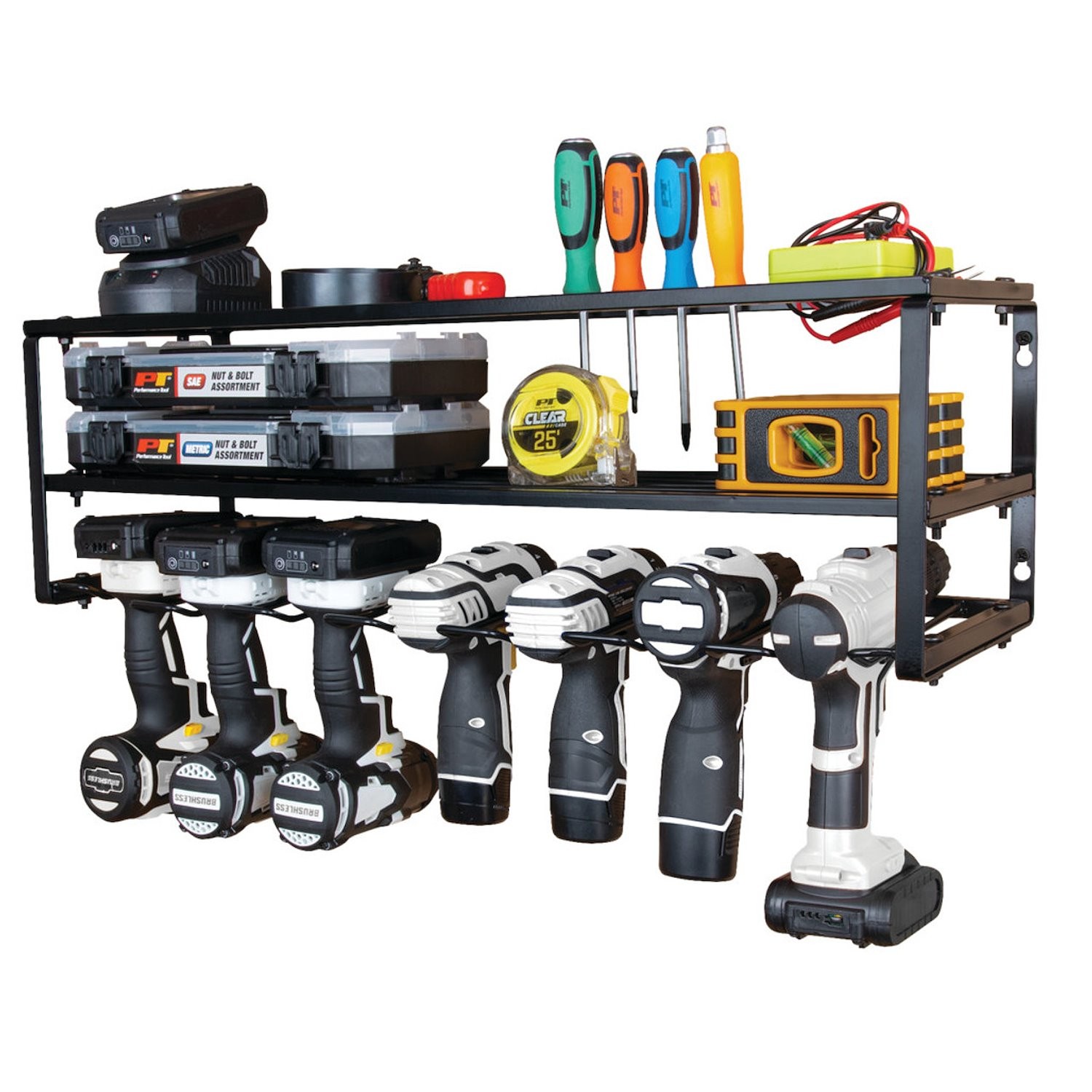 JEGS 26 in. Power Tool Storage Rack [3 Level]