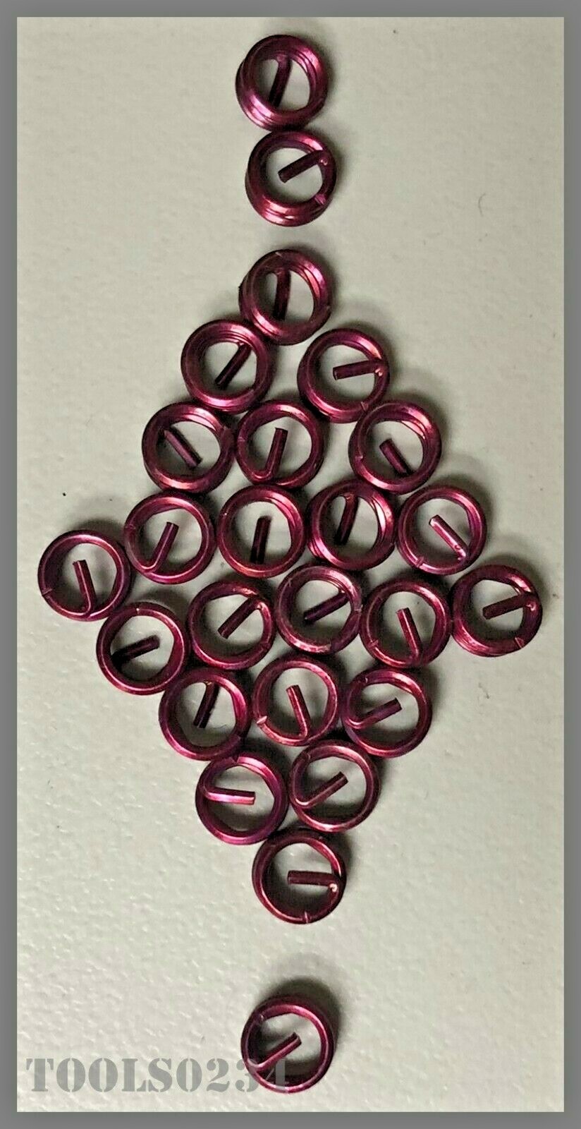8-32 X .0164" Locking Thread Repair Inserts 209-C08-0164 LOT OF 25 MS Insert Co