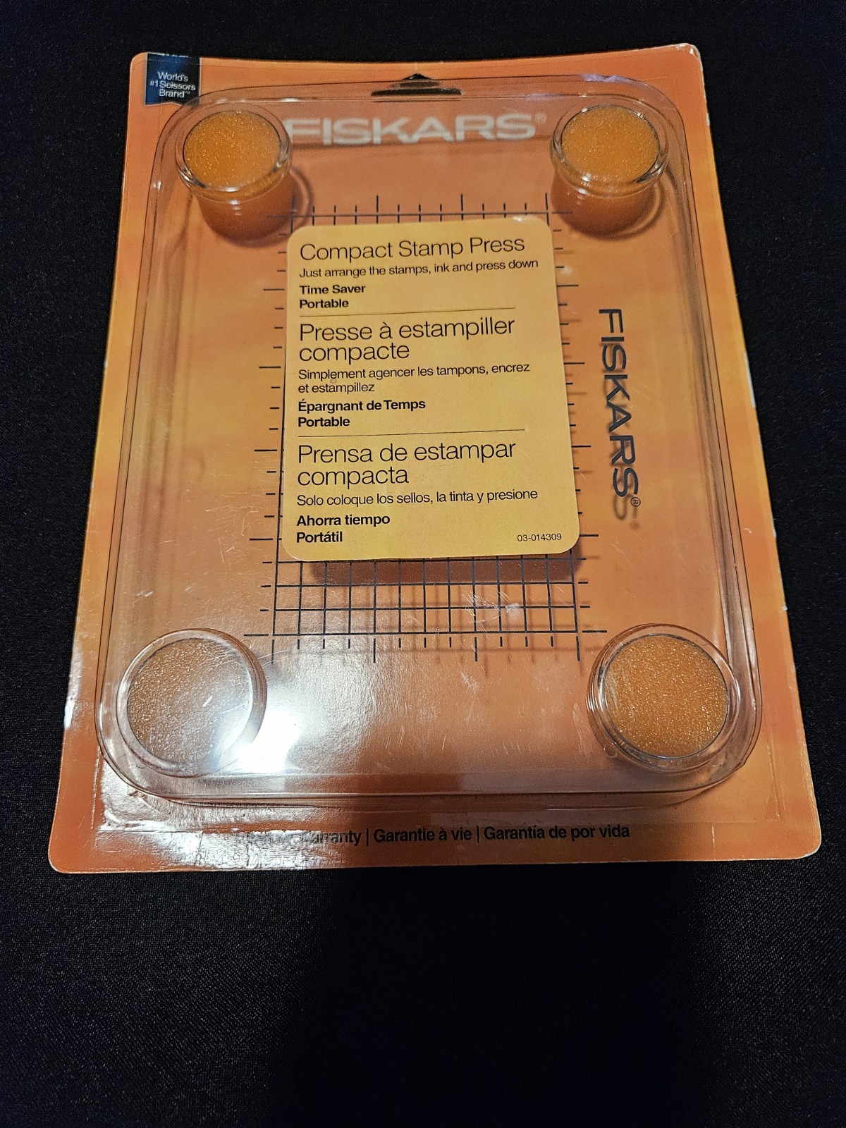 Fiskars Compact Stamp Press Fits 3" X 5 " Layouts