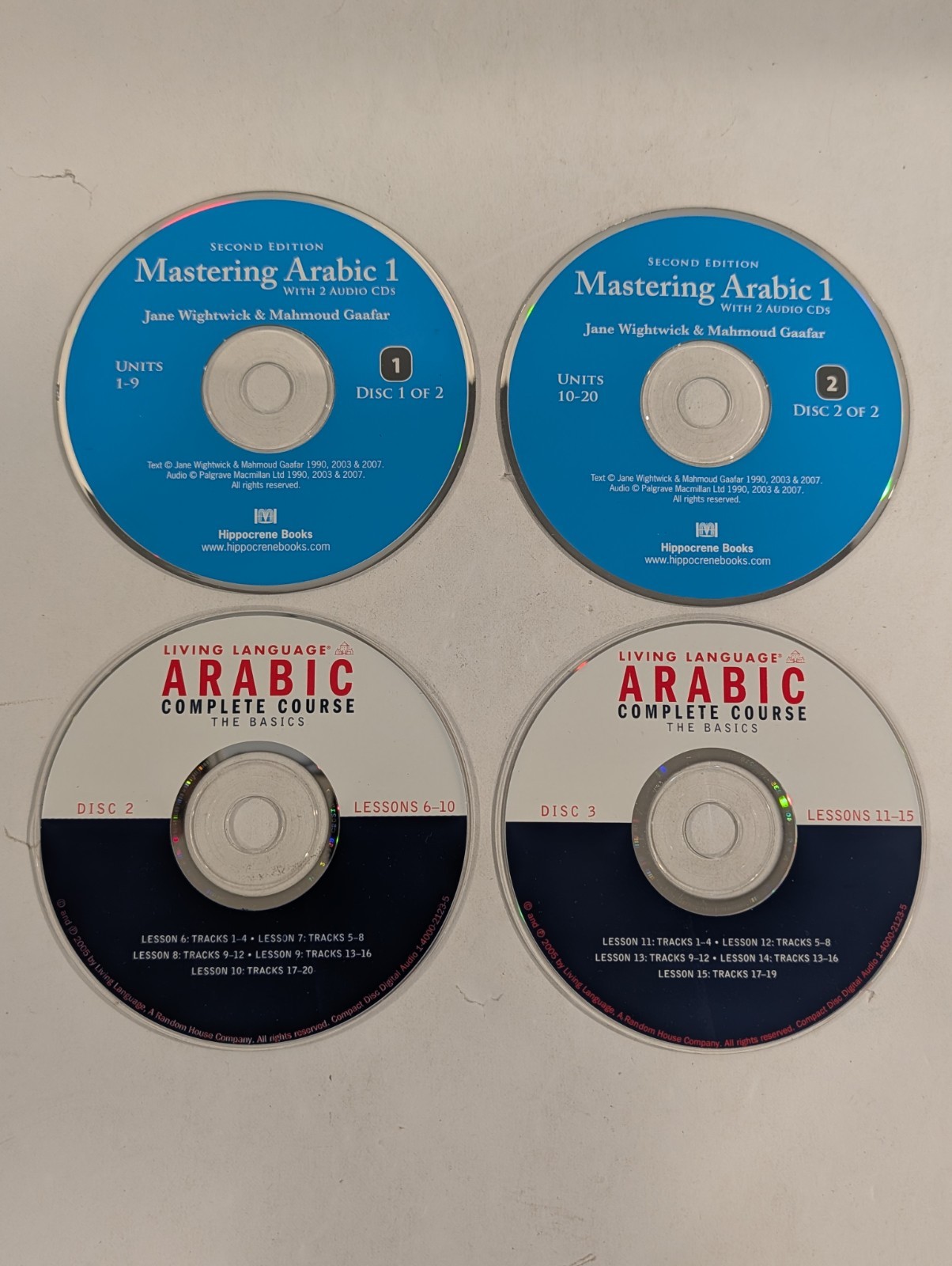 4 Arabic Loose Language Audio CDs | Living Language (Lessons 1-20)