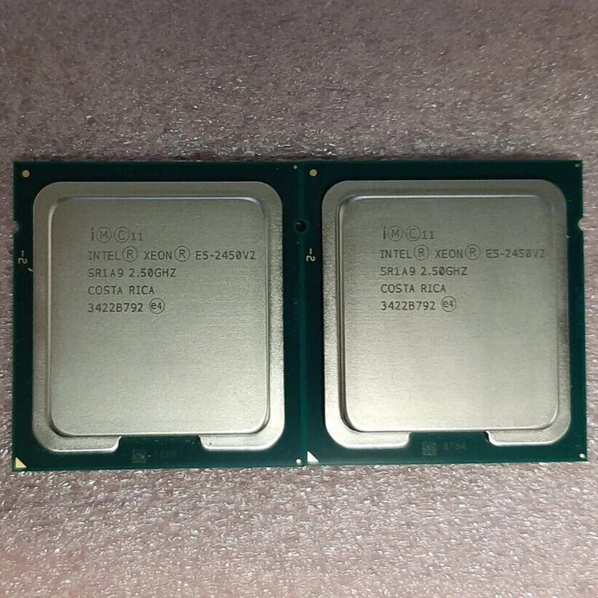 Matched pair Intel Xeon E5-2450V2 E5-2450 V2 2.5GHz 8 Core 20M SR1A9 LGA1356 CPU