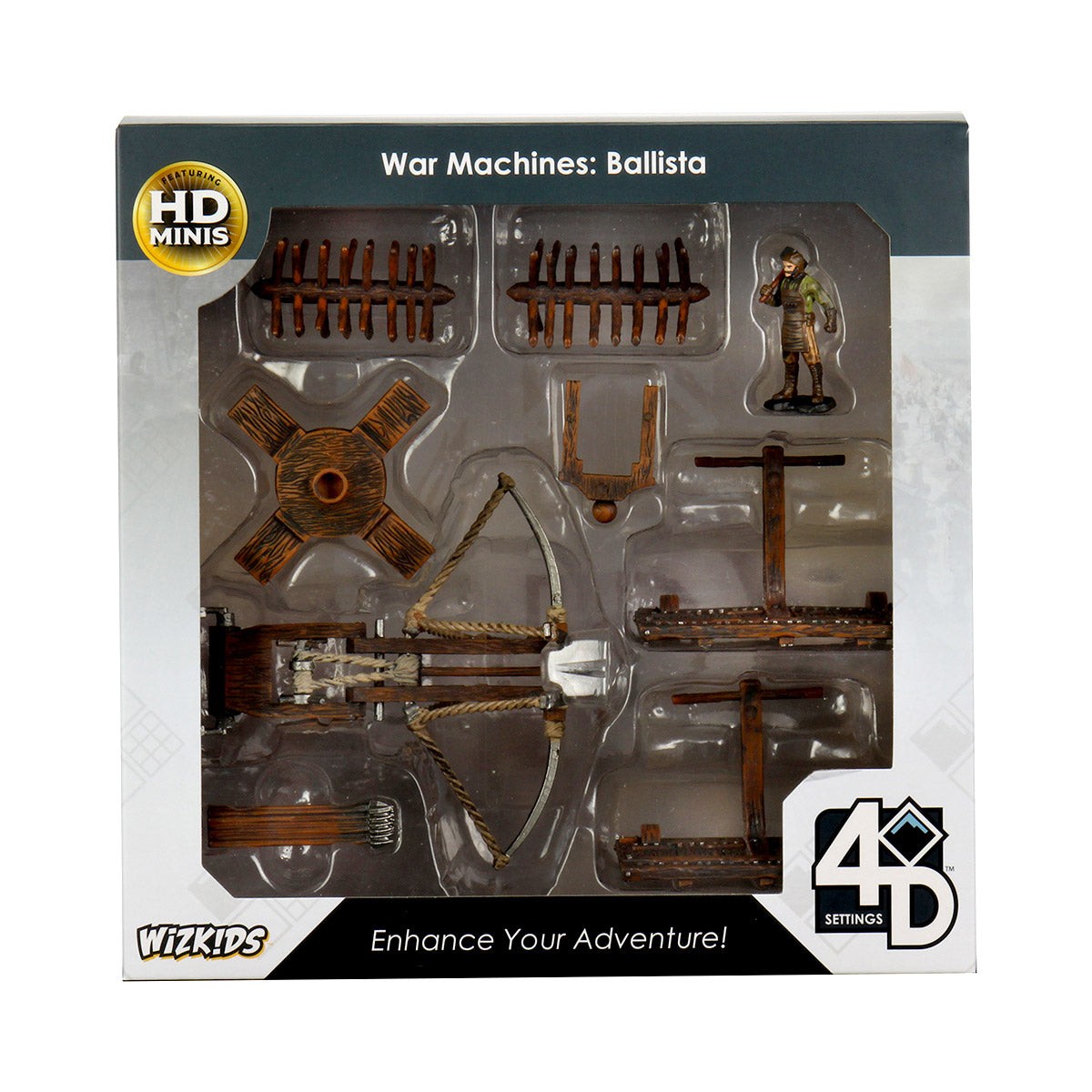 WizKids 4D Settings - War Machines: Ballista | Pre-Painted Minis Weapon