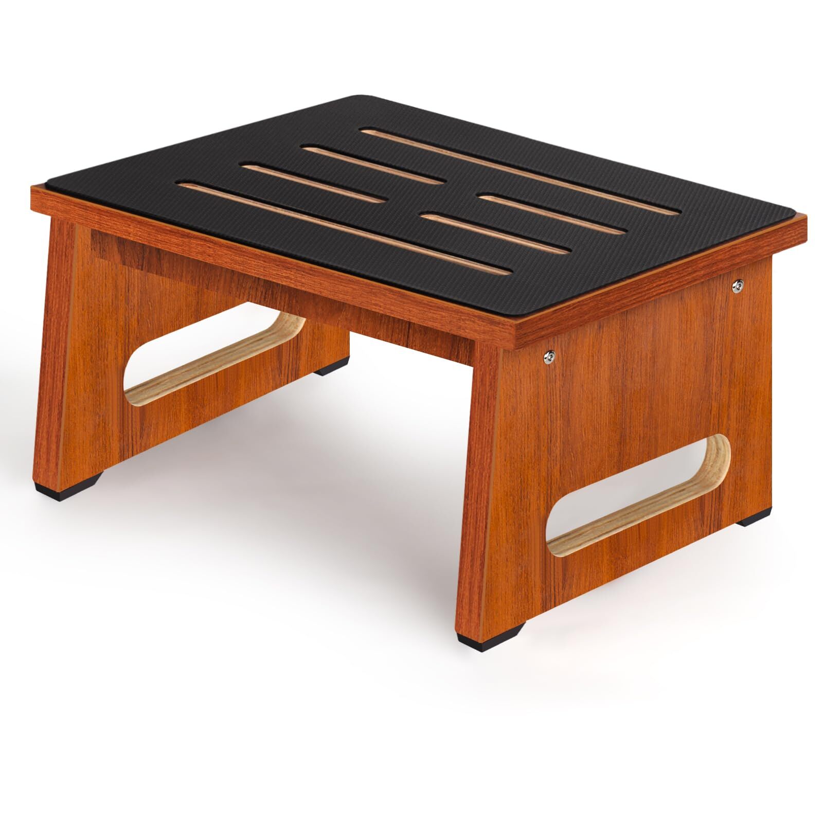One Step Stool for Adults Seniors with Non-Slip Rubber Stepping Feet Heavy Du...