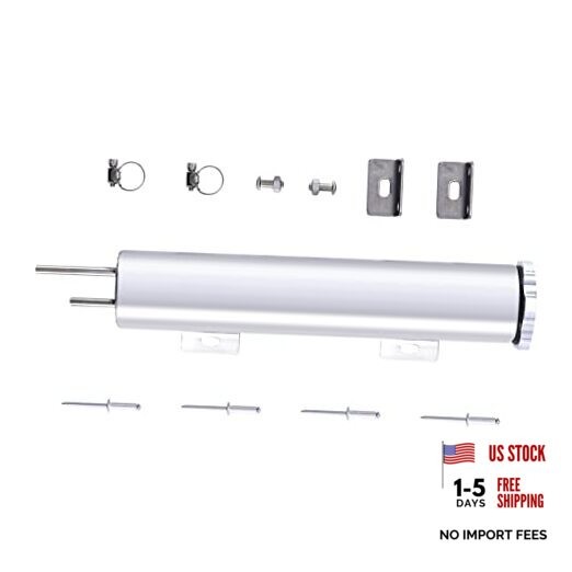 2 x 10 Inches Universal Radiator Coolant Overflow Puke Tank Bottle 2" x 10"