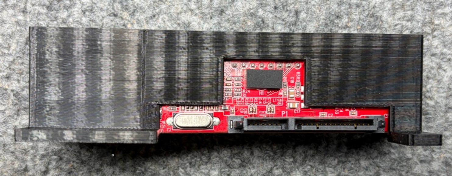 3D printed Bracket For Startech.com IDE2SATA Adapter & 3.5" HDD In Original Xbox