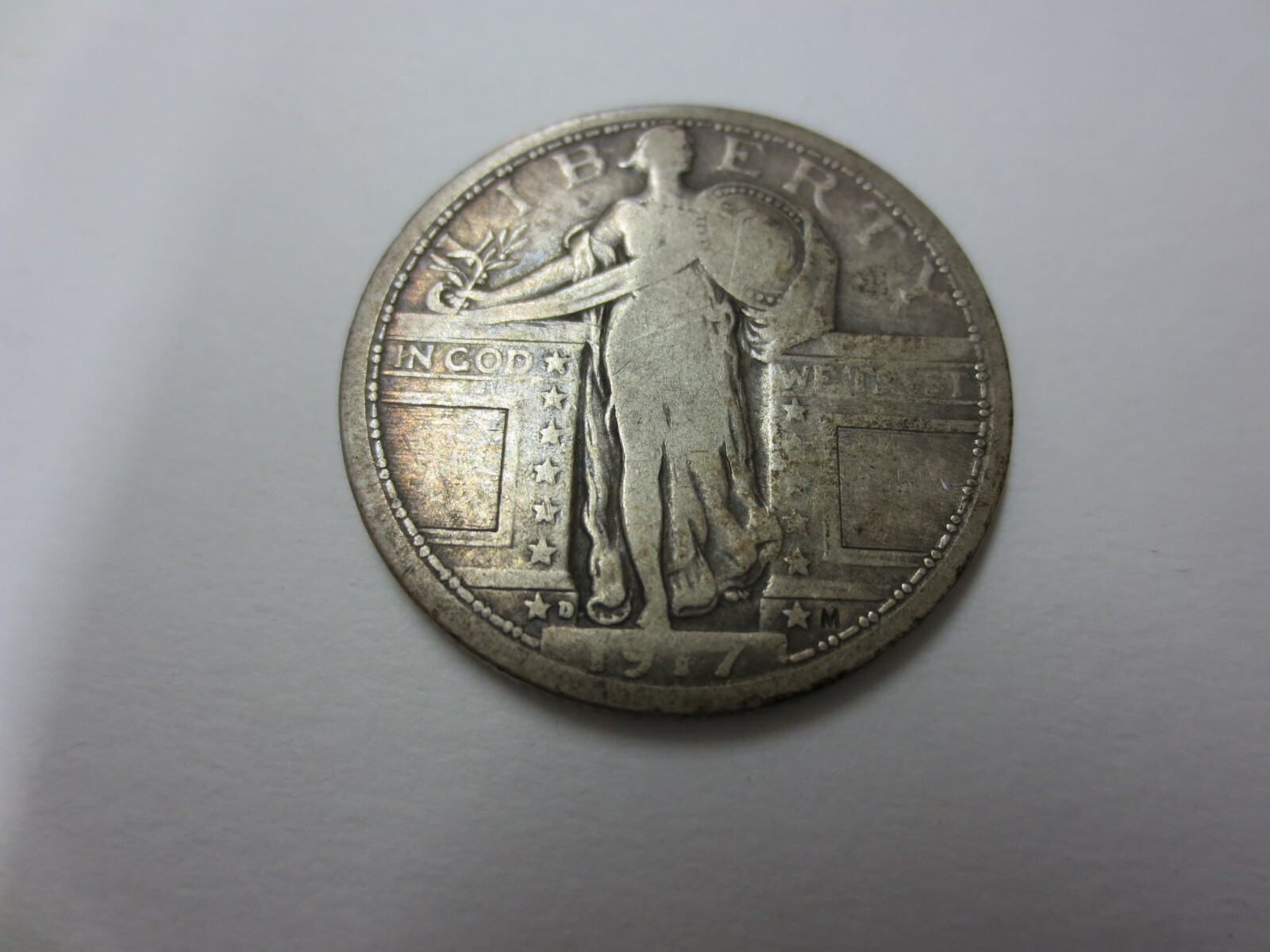 1917-D (Type 1) Standing Liberty Quarter CIRC