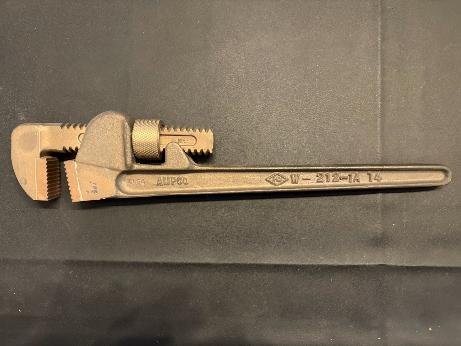 AMPCO W-212-1A 14” Aluminum Bronze Non-Sparking Pipe Wrench ALBR USA