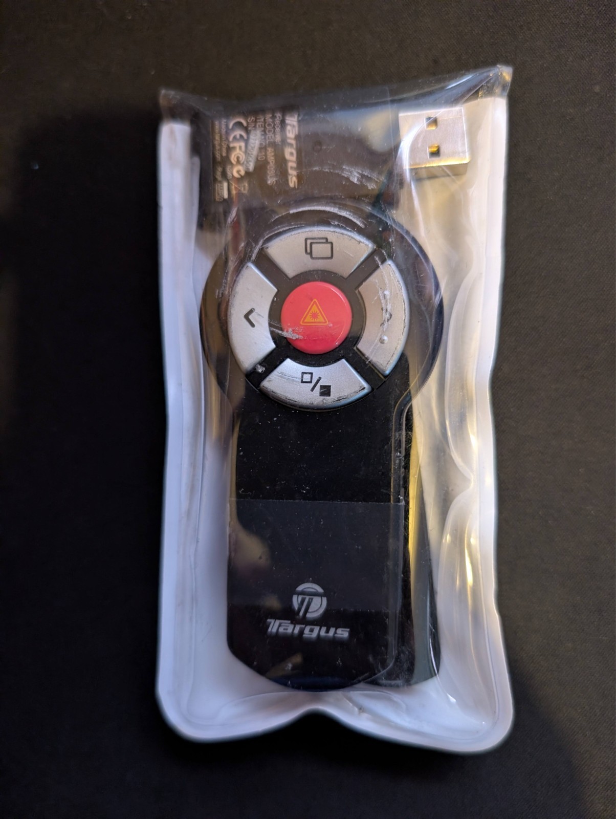 Targus Black Wireless Multimedia Presenter Remote with Laser Pointer AMP03US