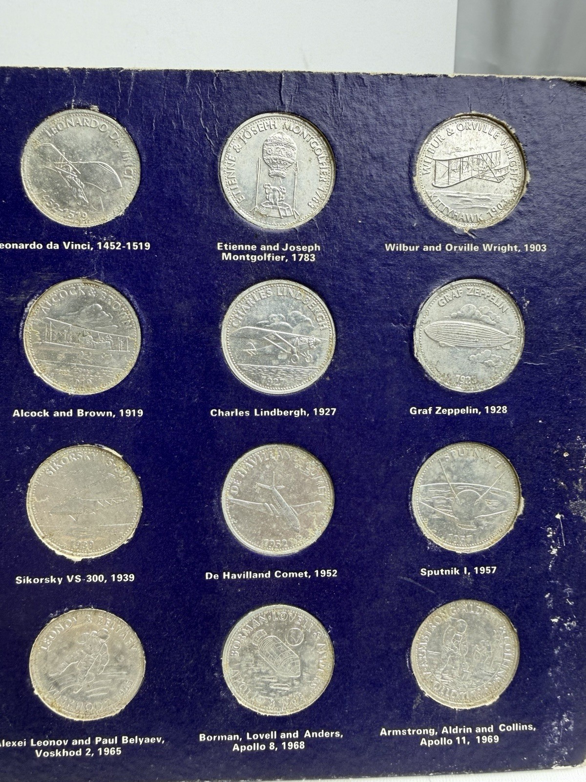 Man in flight Complete coin collection Set 3