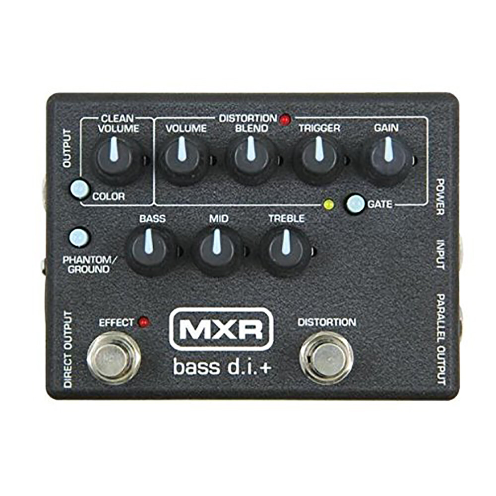 NEW MXR M80 BASS DIRECT BOX WITH DISTORTION DI PEDAL D.I. + plus