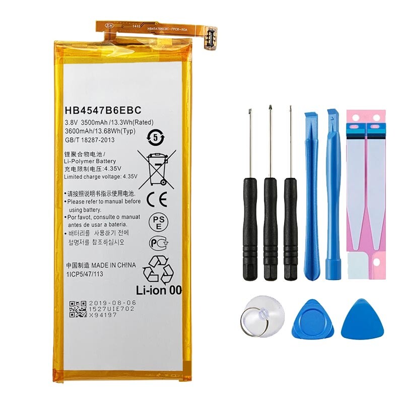 HB4547B6EBC Replacement Battery for Huawei Honor 6 Plus 6x 2014 PE-TL20 PE-CL00