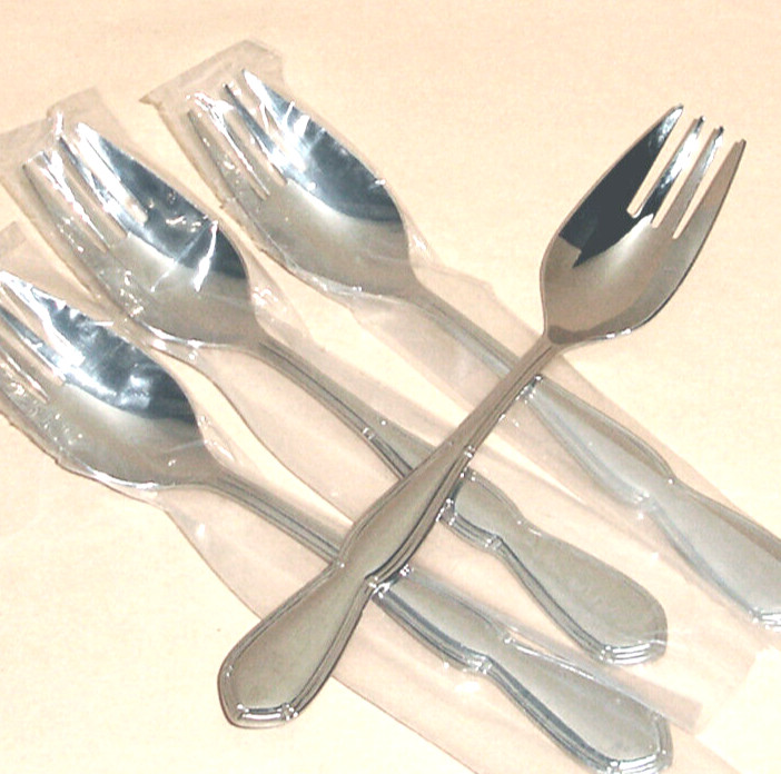 Lenox Tavish Flatware SET/4 Sporks (Fork/Spoon Combo) 18/10 Stainless New