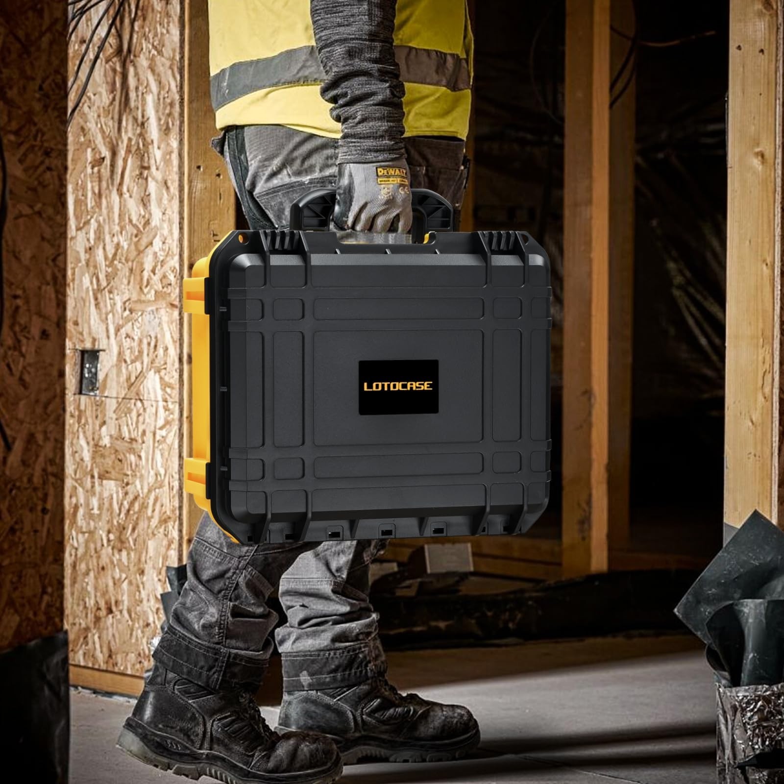 Waterproof Hard Case for Cordless Drill/Impact Driver Set - Custom Foam Insert,