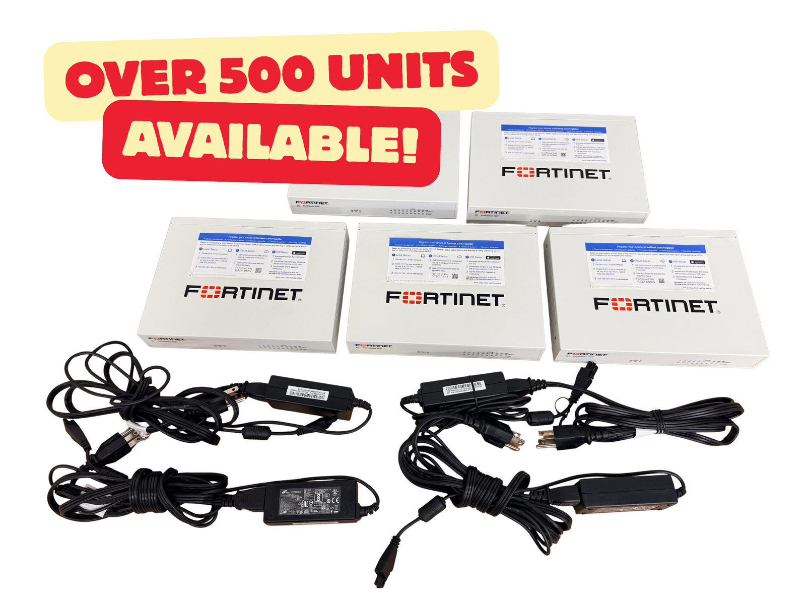 Lot of 5 Fortinet P24286-03-13 FortiGate 60F Network Security Module FG-60F