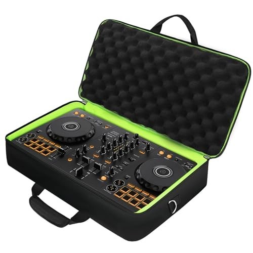 Padded DJ Controller Case for DDJ FLX4, DDJ 400, REV1 - Adjustable Shoulder Stra