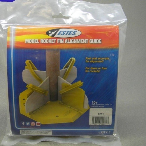 ESTES 2231 MODEL ROCKET FIN ALIGNMENT GUIDE rockets FOR 3 or 4 FINS  EST2231 NEW