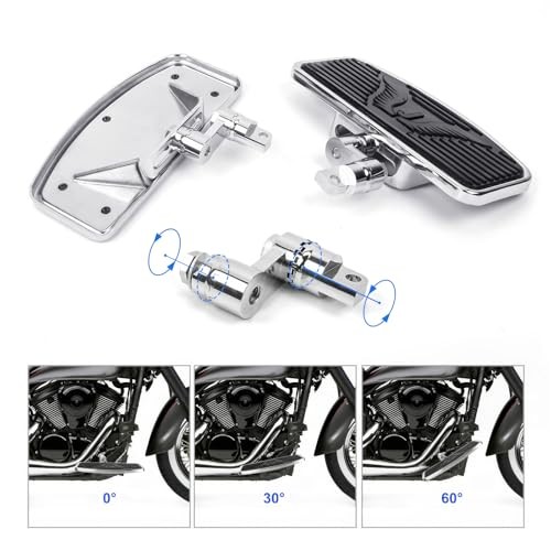 Adjustable Motorcycle Front Floorboards Foot Pegs Compatible with Harley