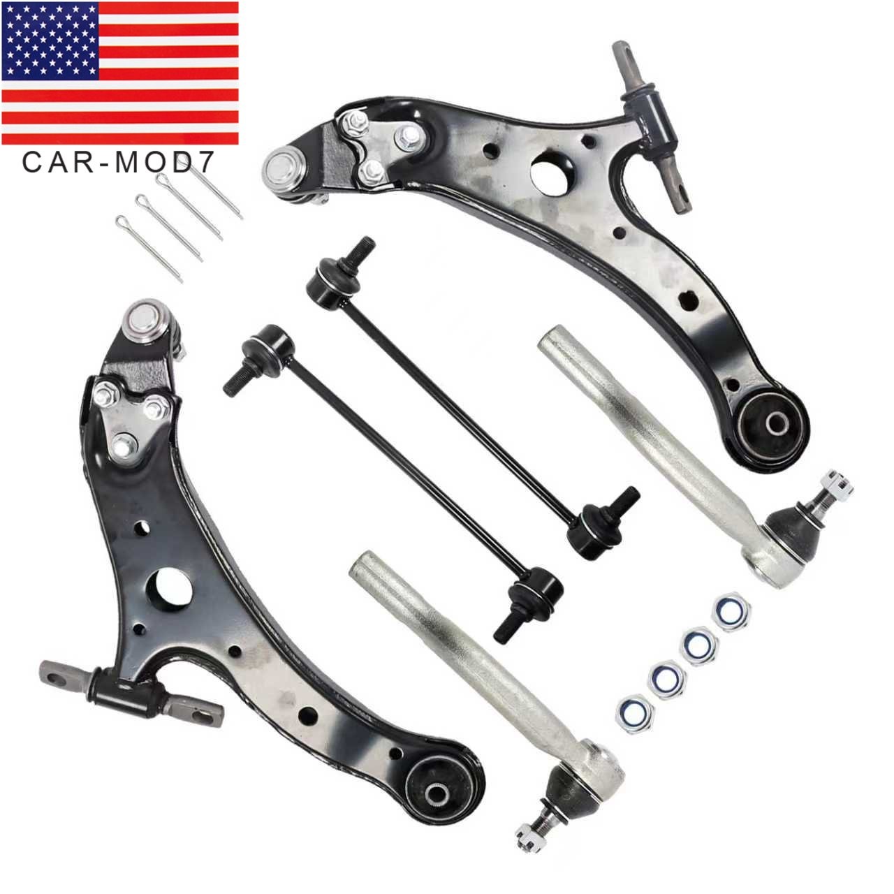 8pcs Front Lower Control Arms Suspension Kit for 2013 - 2017 Toyota Avalon Camry