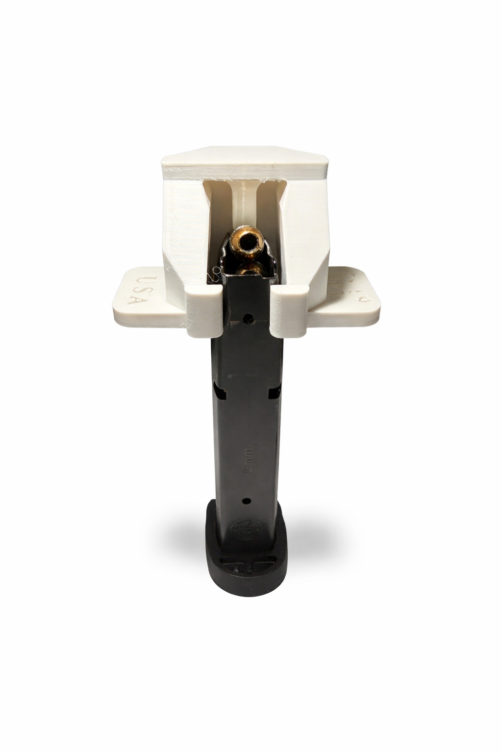 9mm Universal Speed Loader for  Dual/Single Magazine (Cu63.54)  -  White