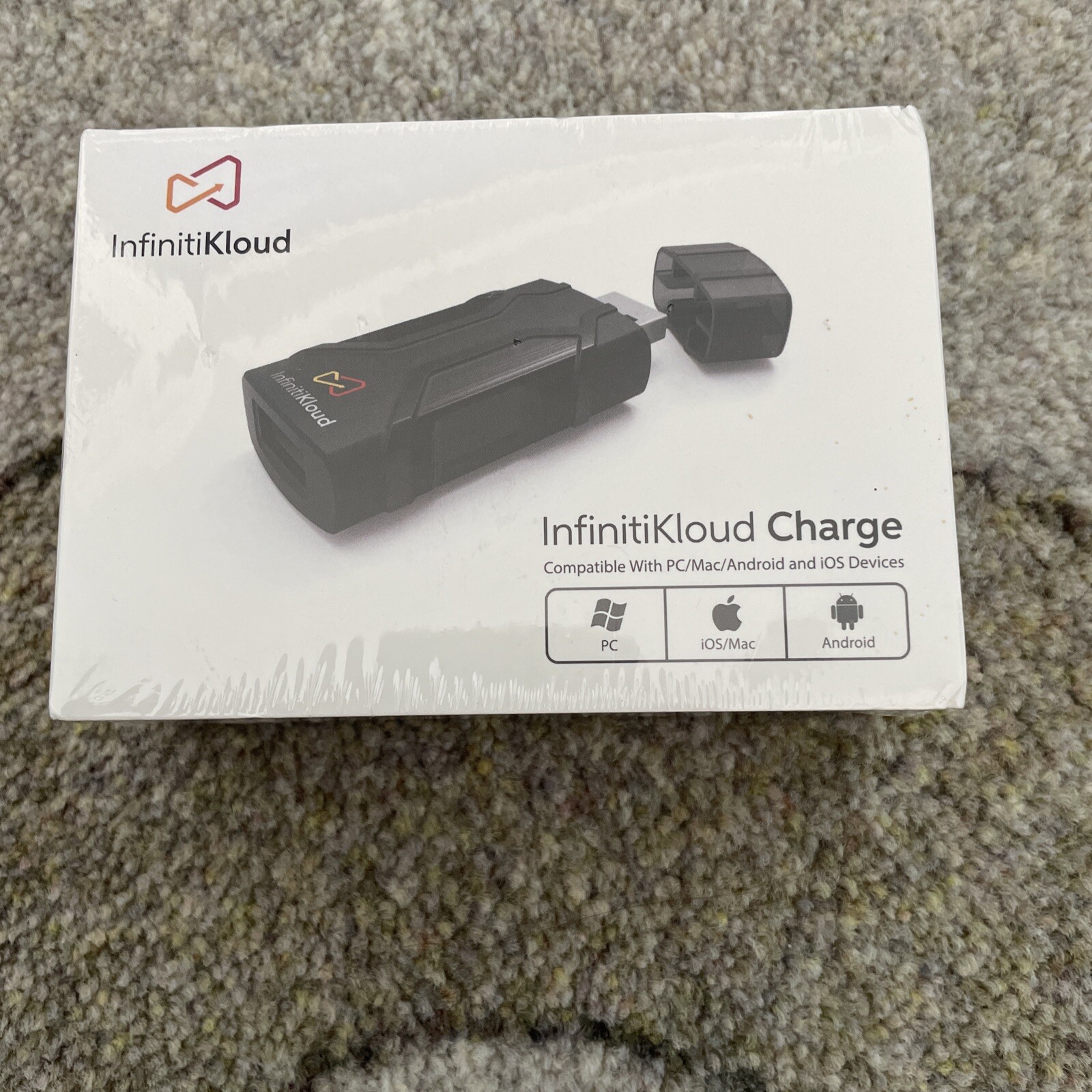 InfinitiKloud Charge USB Drive Compatible with Pc Mac Android IOS Devices