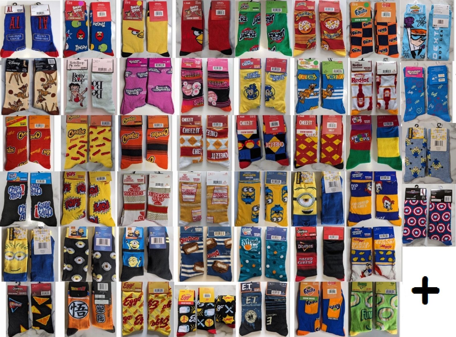 A-M Odd Sox Crazy Socks Mens Size 6-12 Crew Socks Novelty Gift Gag Funny