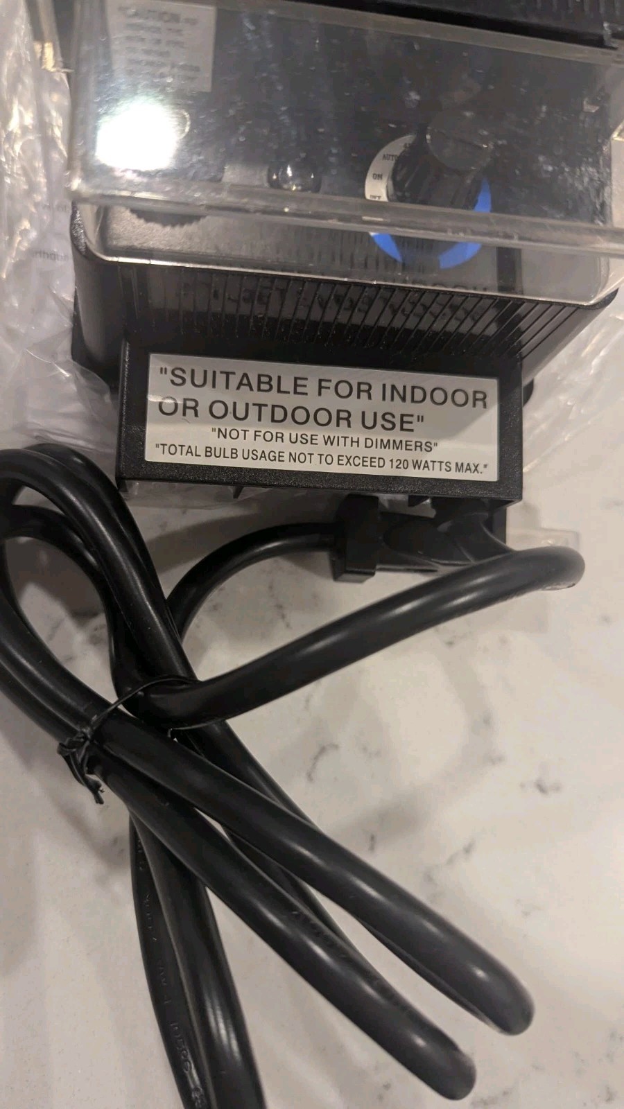 Moonrays 95431 Low Voltage Lighting Control Transformer 120W 12V Timer Photocell