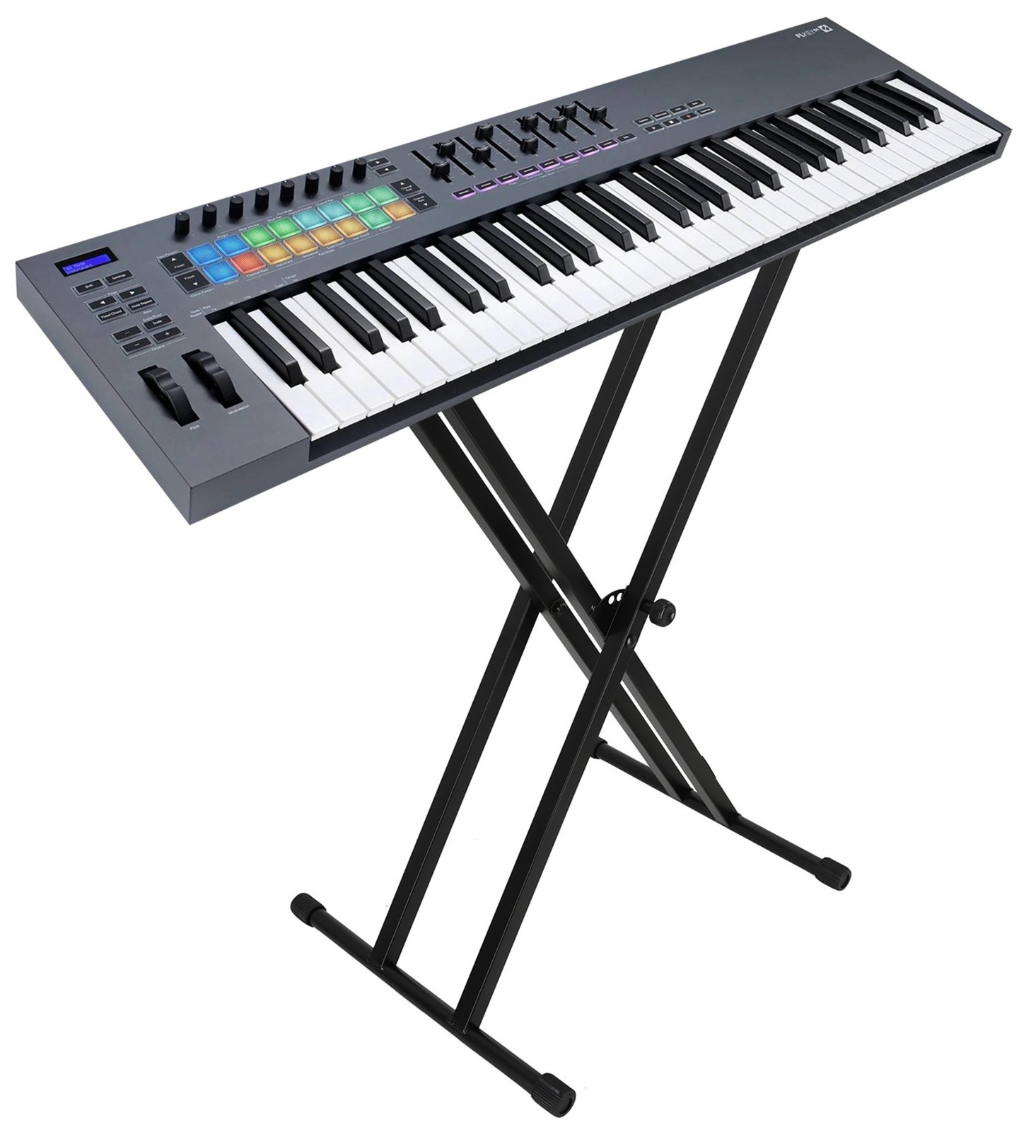 Novation FLkey 2 61 Key MIDI Keyboard Controller for FL Studio+On-Stage X-Stand