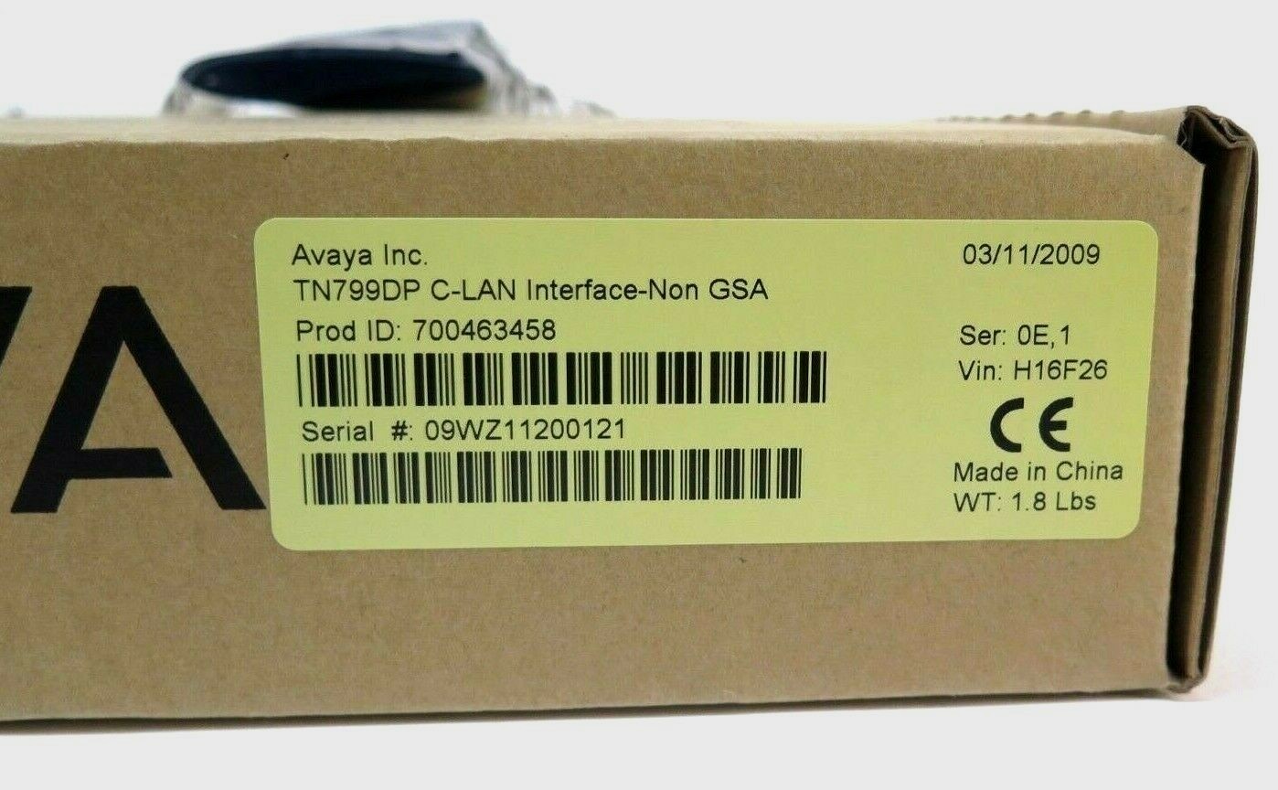 Avaya TN799DP C-LAN Interface Kit-Non GSA 700463458