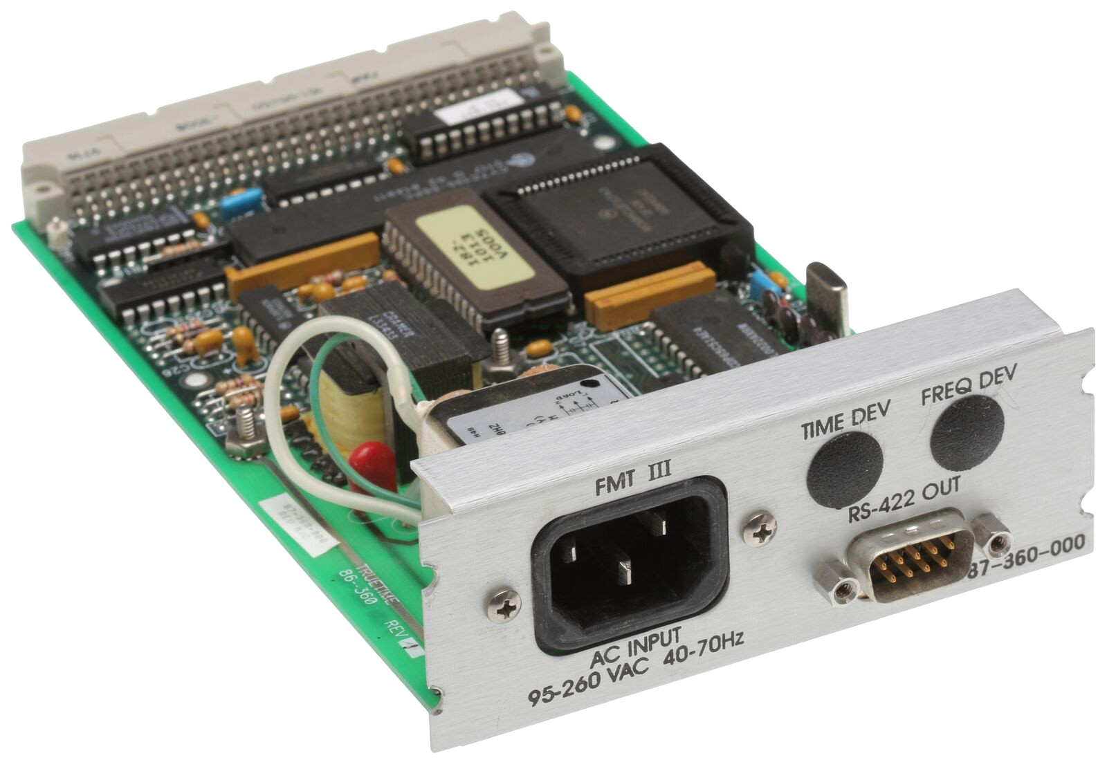 Symmetricom 87-360-000 XL-DC FTM III AC Line Frequency Measurement Monitor Card