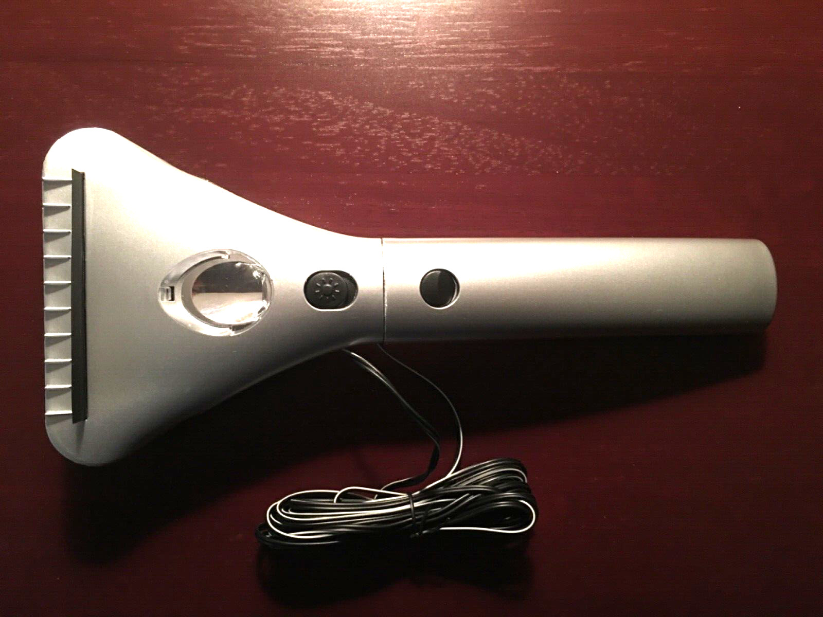 Heated Car Window Ice Scraper - Extendable Handle - LED Light - 12V - 15’ Cord