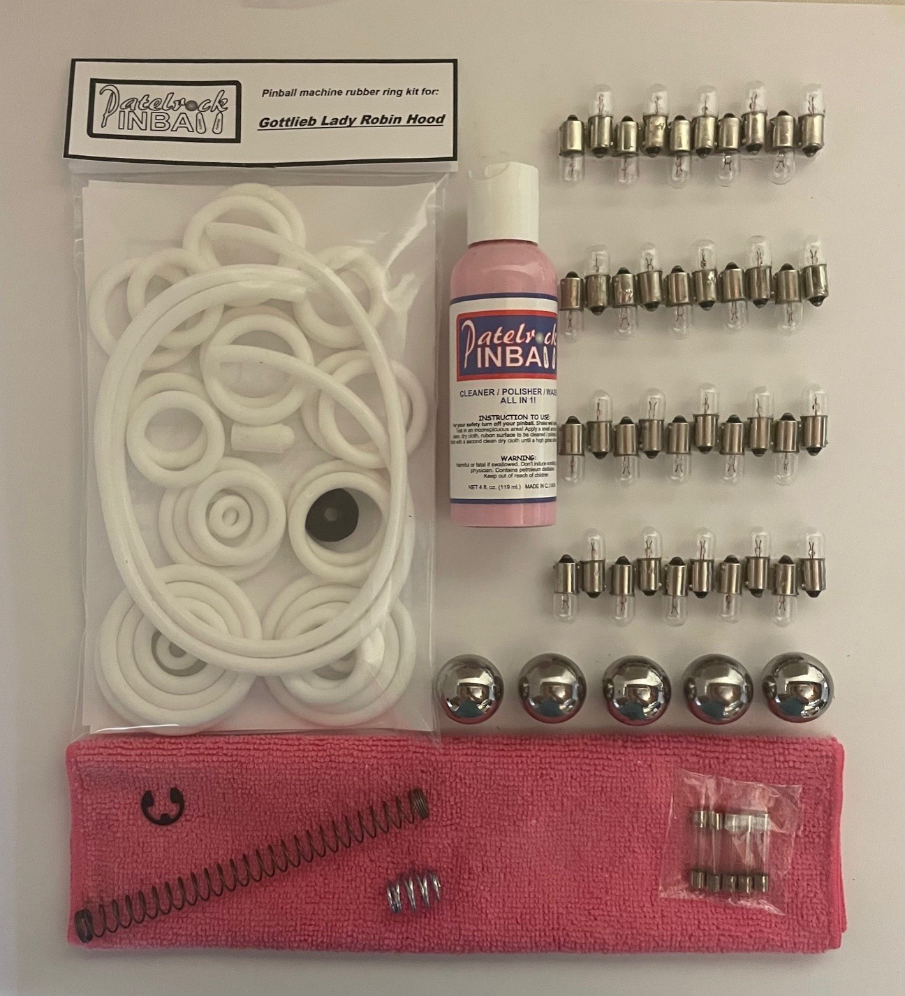 1948 Gottlieb Lady Robin Hood Pinball Machine Maintenance Tune Up Kit