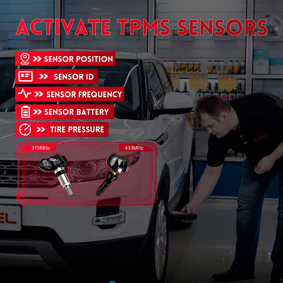 Autel MaxiTPMS TS508WF TPMS Relearn Tool TPMS Sensors Activate/Reset/Programming
