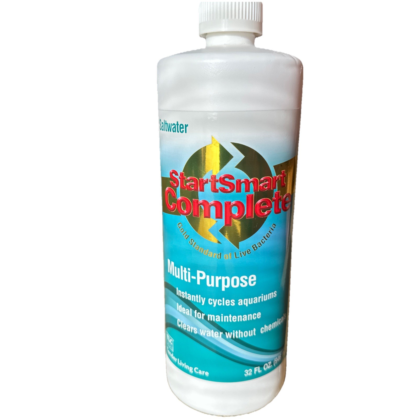 StartSmart Complete Saltwater Live Bacteria Aquarium Treatment 32 oz TLC Product