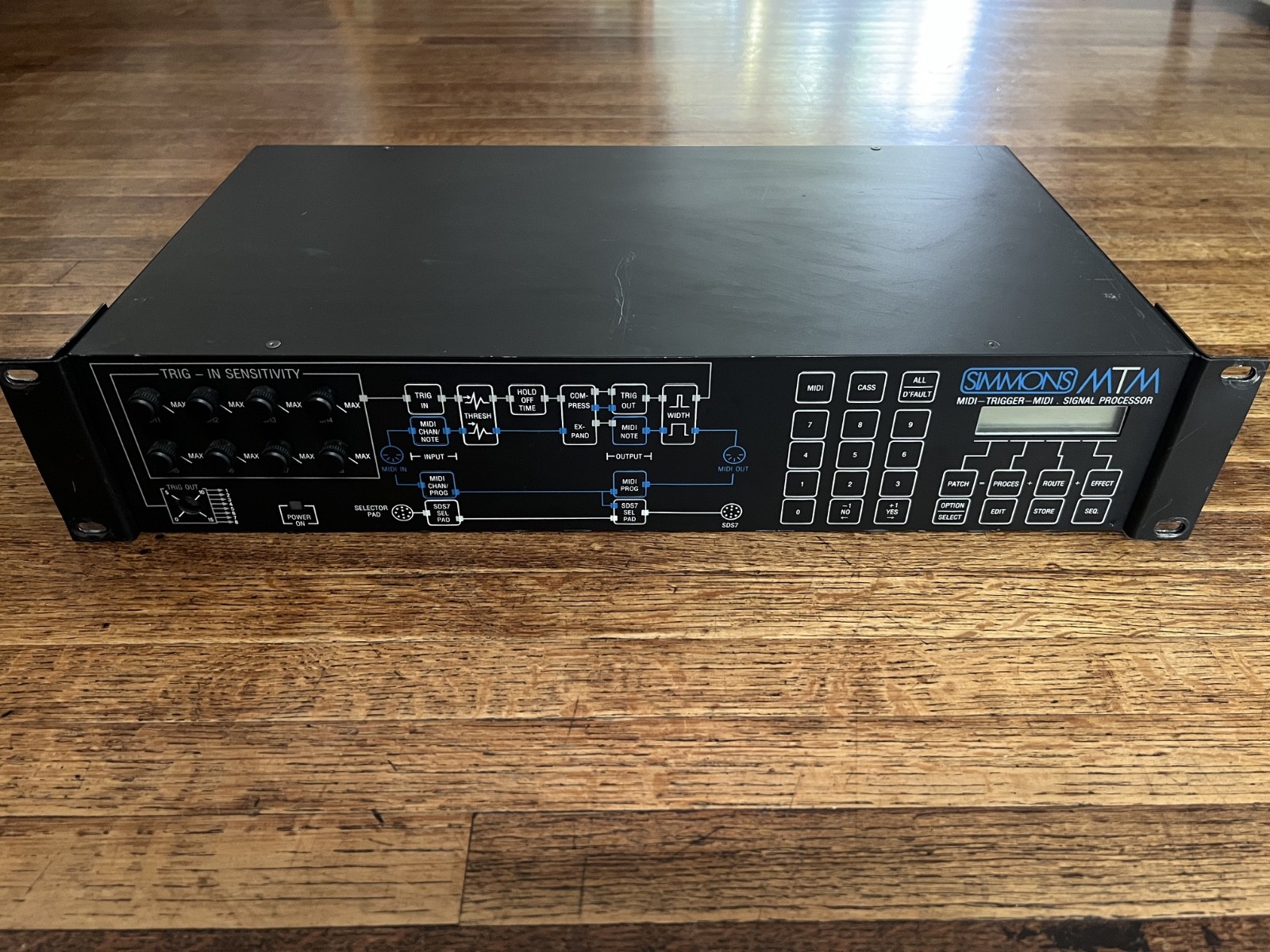 RARE 1980s Simmons MTM 8-Channel MIDI-Trigger-MIDI Signal Processor