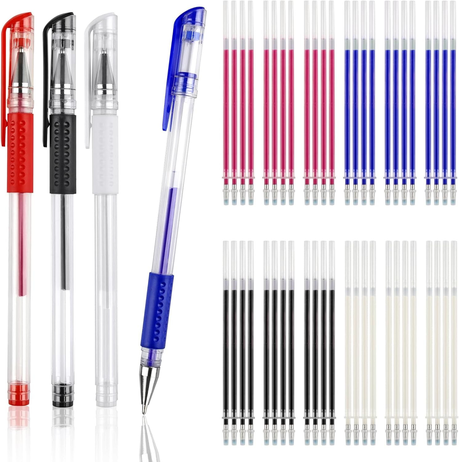 8 Pcs Heat Erasable Pens for Fabric with 64 Refills for Sewing, Embroidery | Fab