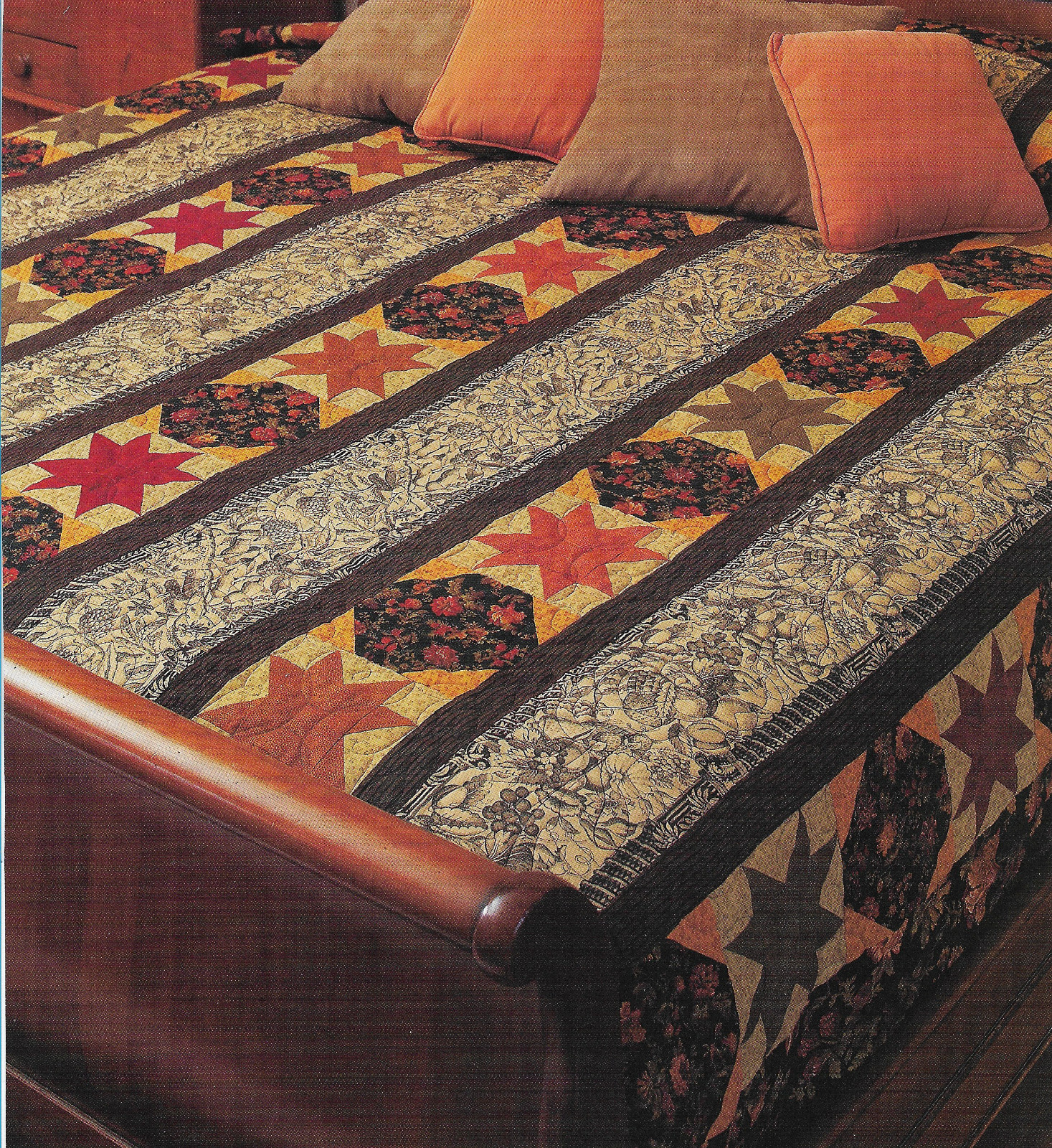 Winterthur Quilt quilting pattern instructions (2 sizes)