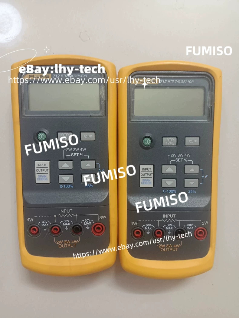 1PC FLUKE 712 RTD PROCESS CALIBRATOR W/LEADS#Ilh