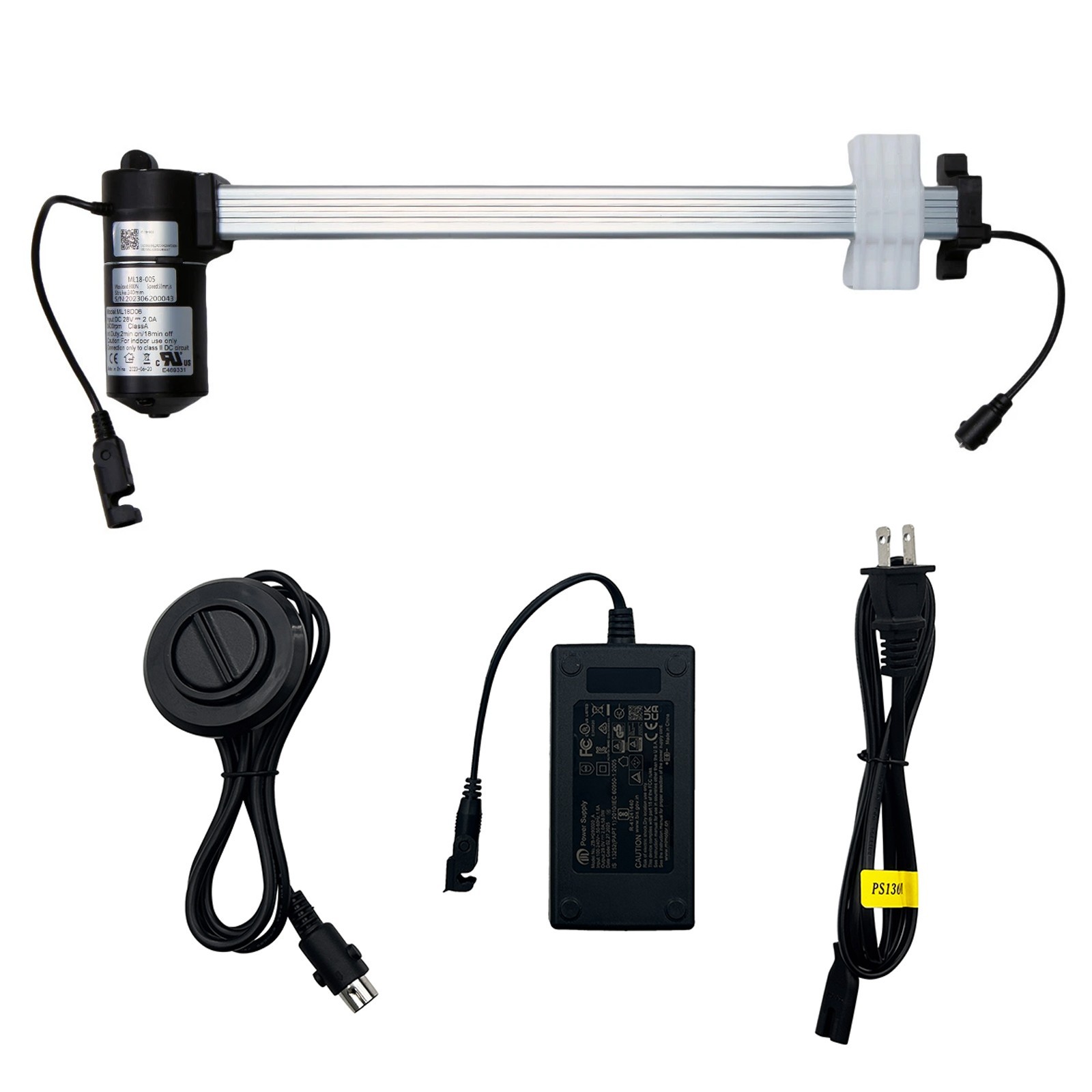 Mulin ML18 ML18-005 Motor Linear Actuator Kit for Power Recliner Sofa Lift Chair