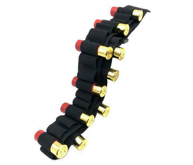 Tactical 29 Rounds Shotgun Shells Belt Shotgun Holder Strap for 12 or 20 Gauge