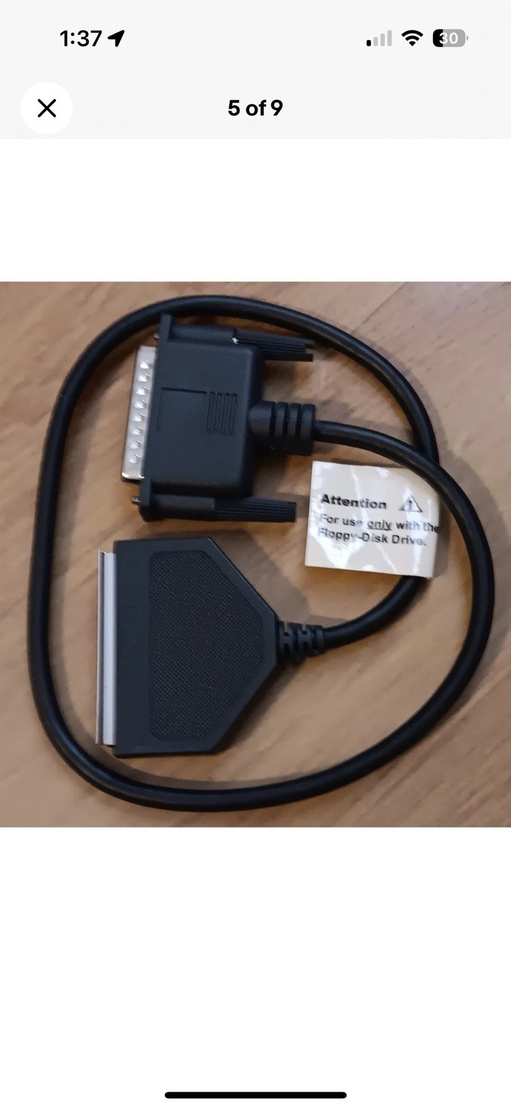 Vintage Dell Latitude C-Series Floppy Disk Drive Module Cable External Device