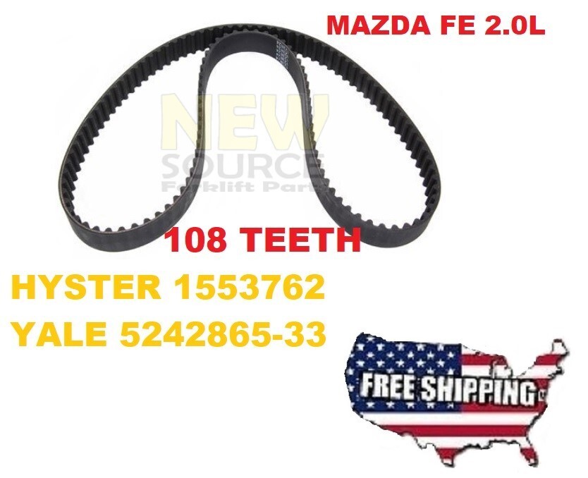 1553762 HYSTER TIMING BELT(108 TEETH) MAZDA FE ENGINE 2.0 L 5800469-02 CD007