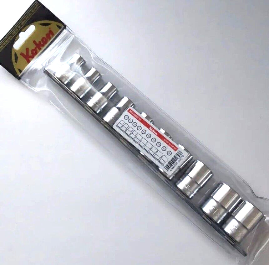 KOKEN 1/2"  SOCKET SET (10 SIZE - 10～22mm / 6PT) RS4400M/10
