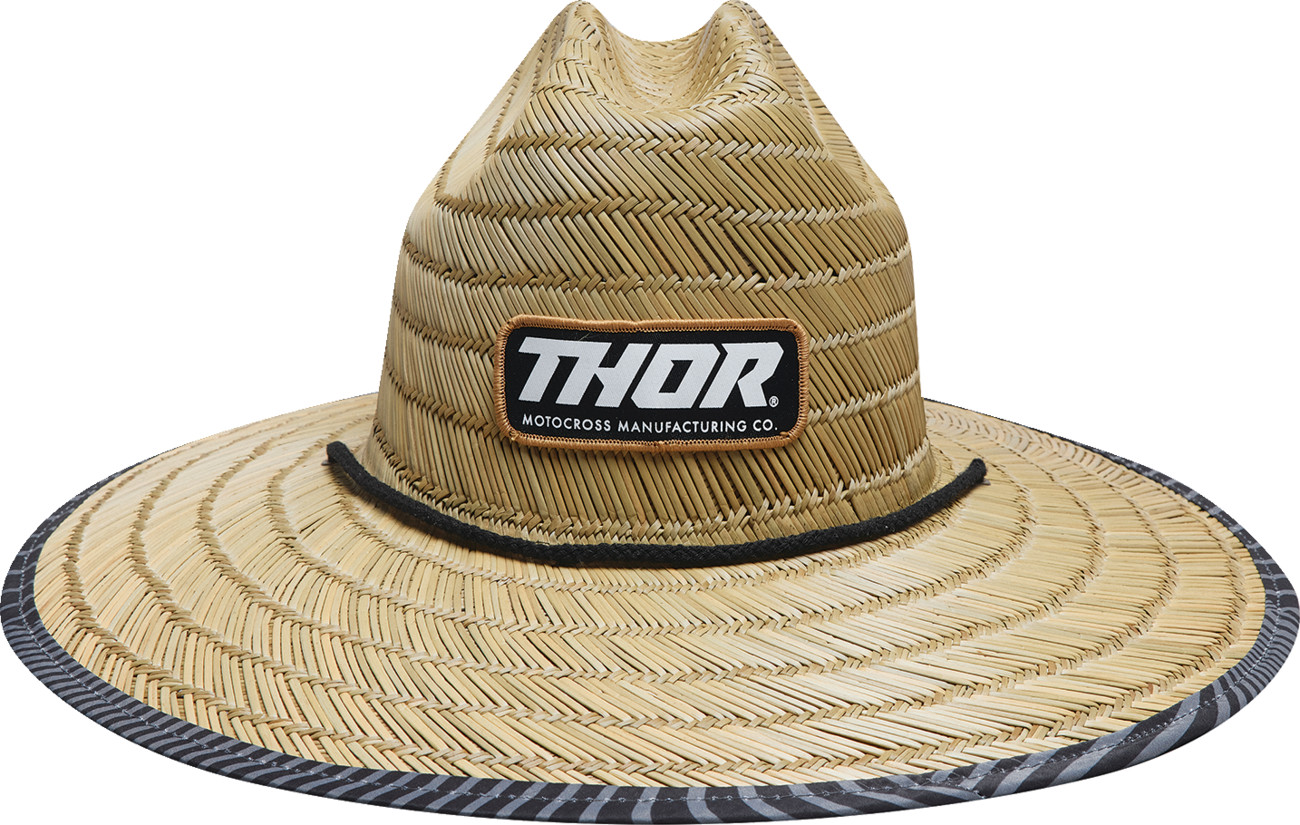 Thor Straw Hat Tan Drawstring Beach Style Women Universal 2501-4002