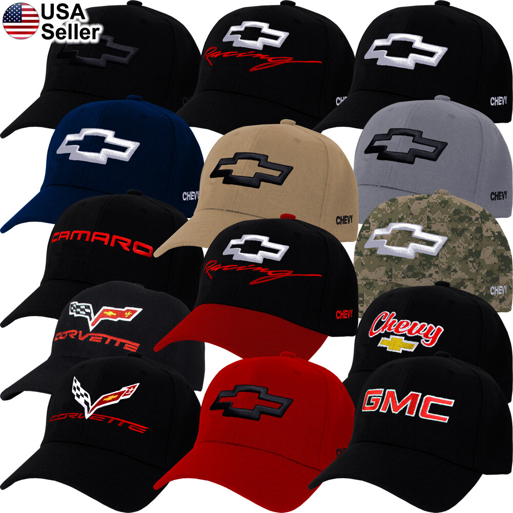 Chevy Logo Bowtie Cap Hat Truck Impala Racing Volt Tahoe Suburban Malibu Sport
