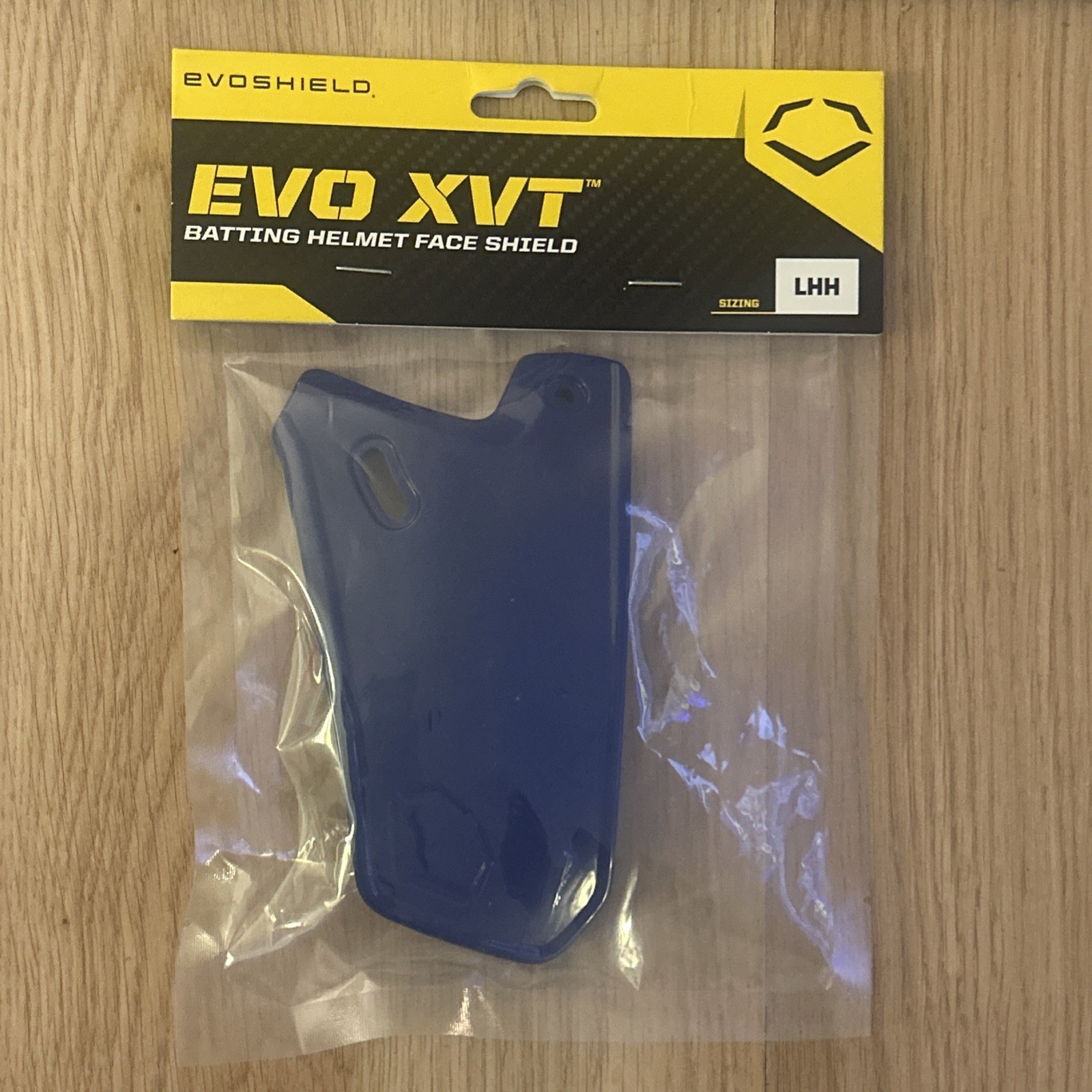 Evoshield XVT Glossy Baseball Batting Helmet Face Shield - Royal - Left Hitter