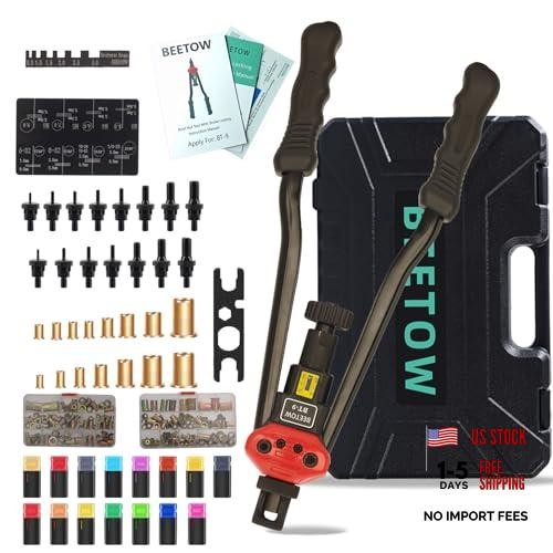 Professional Rivet Nut Tool Kit – 16'' Rivnut Gun with 15 SAE & Metric BT-9