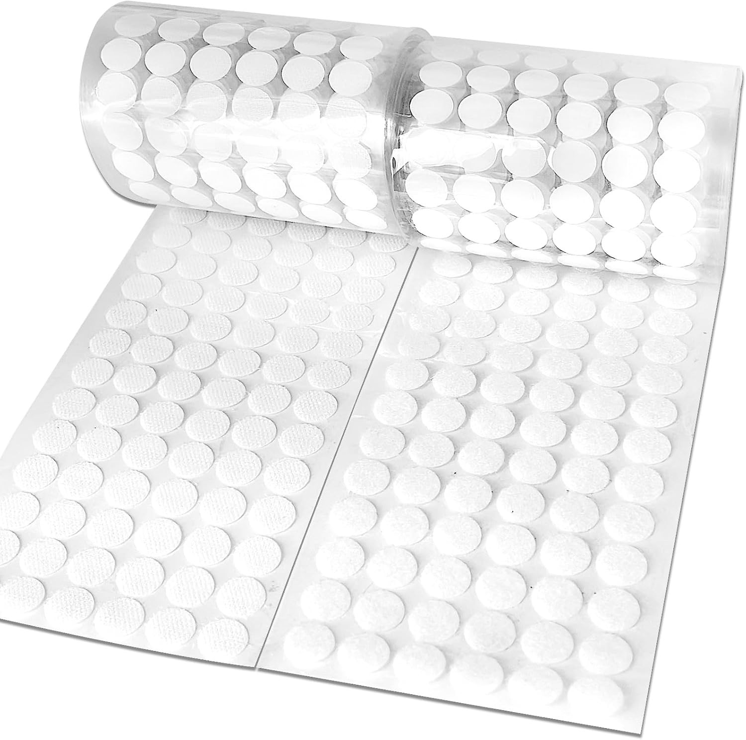 Self Adhesive Dots,600pcs300 Pairs 0.59" Diameter Strong Sticky Round Nylon D...